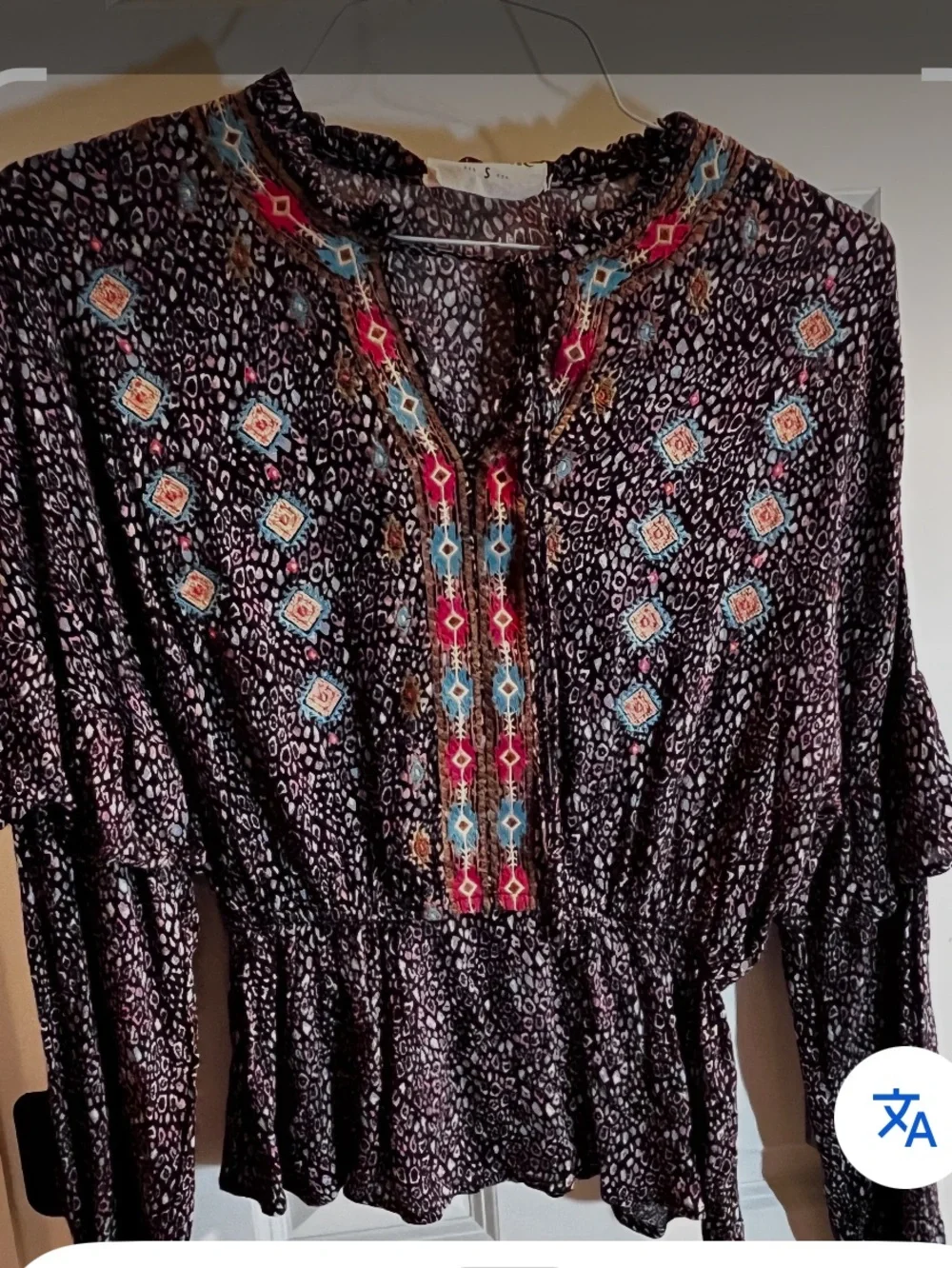Savannah Jane Embroidered Boho Top